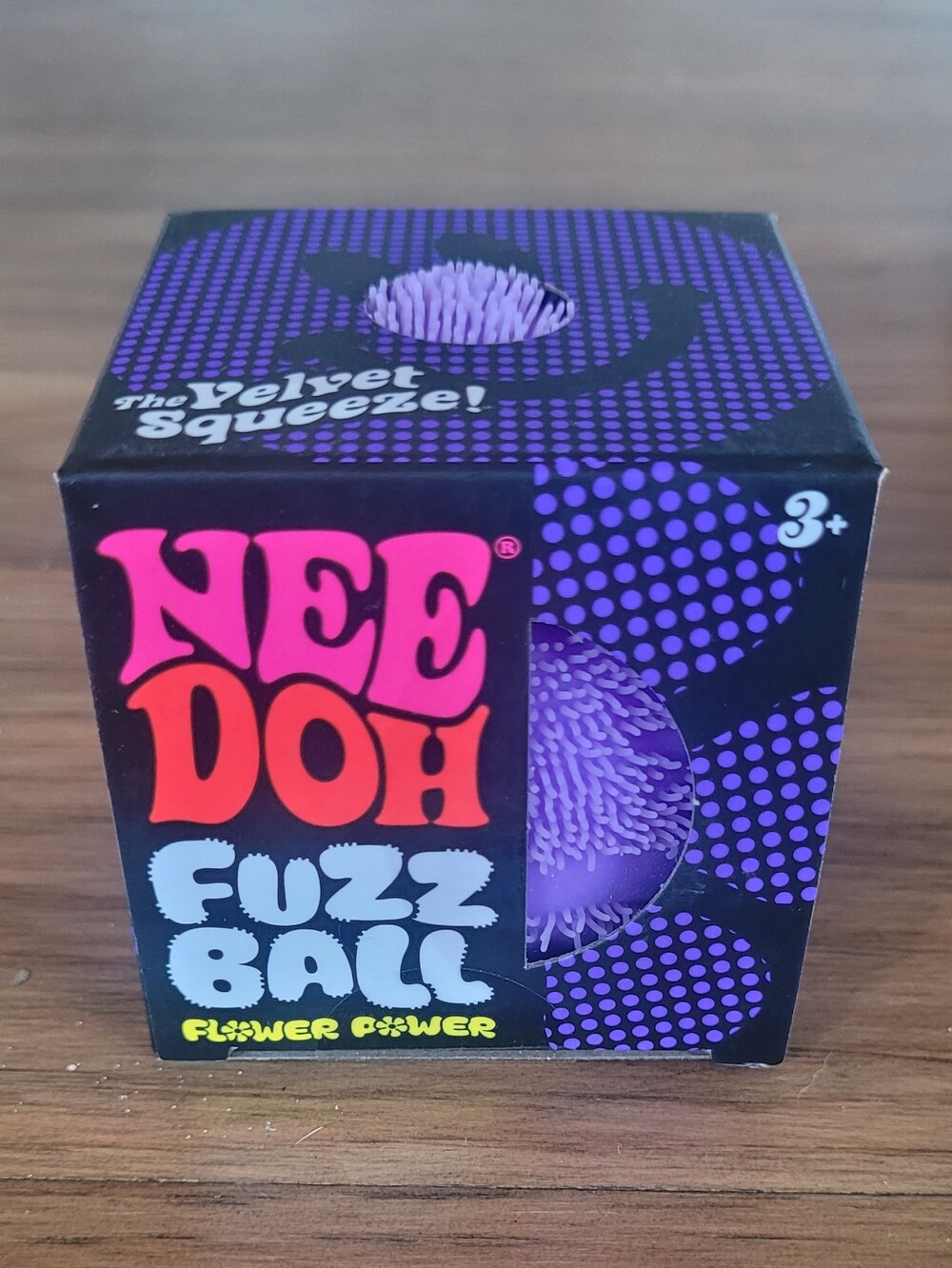 Fuzz Ball Flower Power - Purple Velvet Squeeze